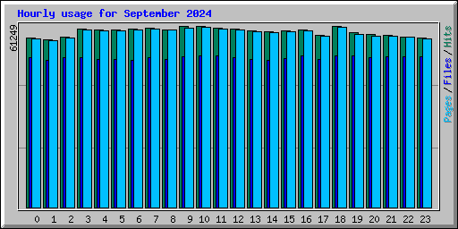 Hourly usage for September 2024