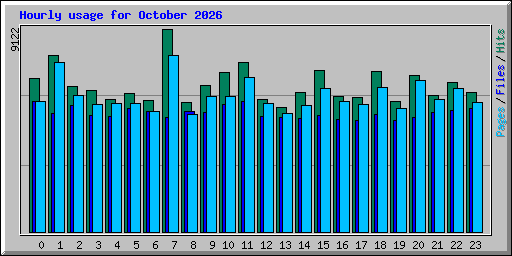 Hourly usage for October 2026